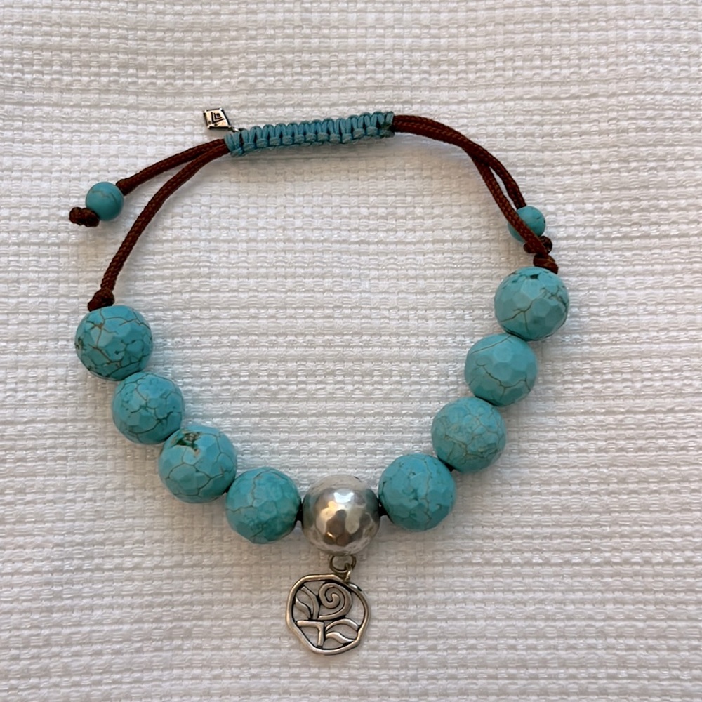 SILPADA STERLING SILVER & TURQUOISE GEMSTONES BRACELET